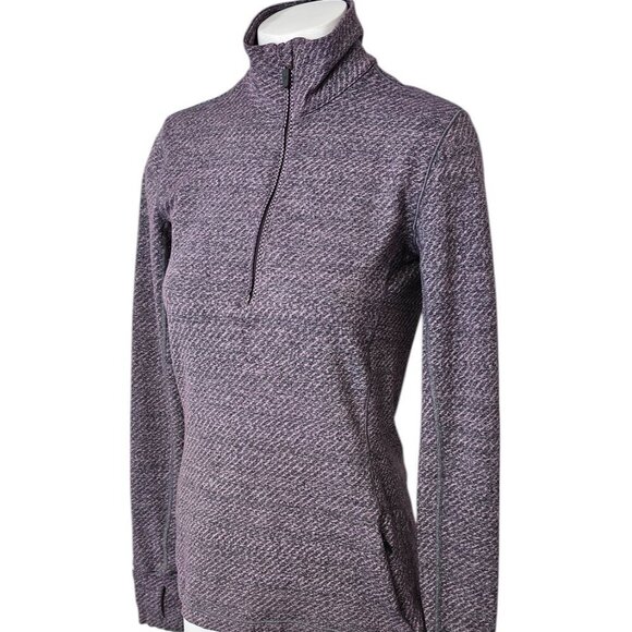 Lululemon Womens Outrun 1/2 Zip, Long Sleeve Reflective Details, Purple, Size 4 - Picture 7 of 7
